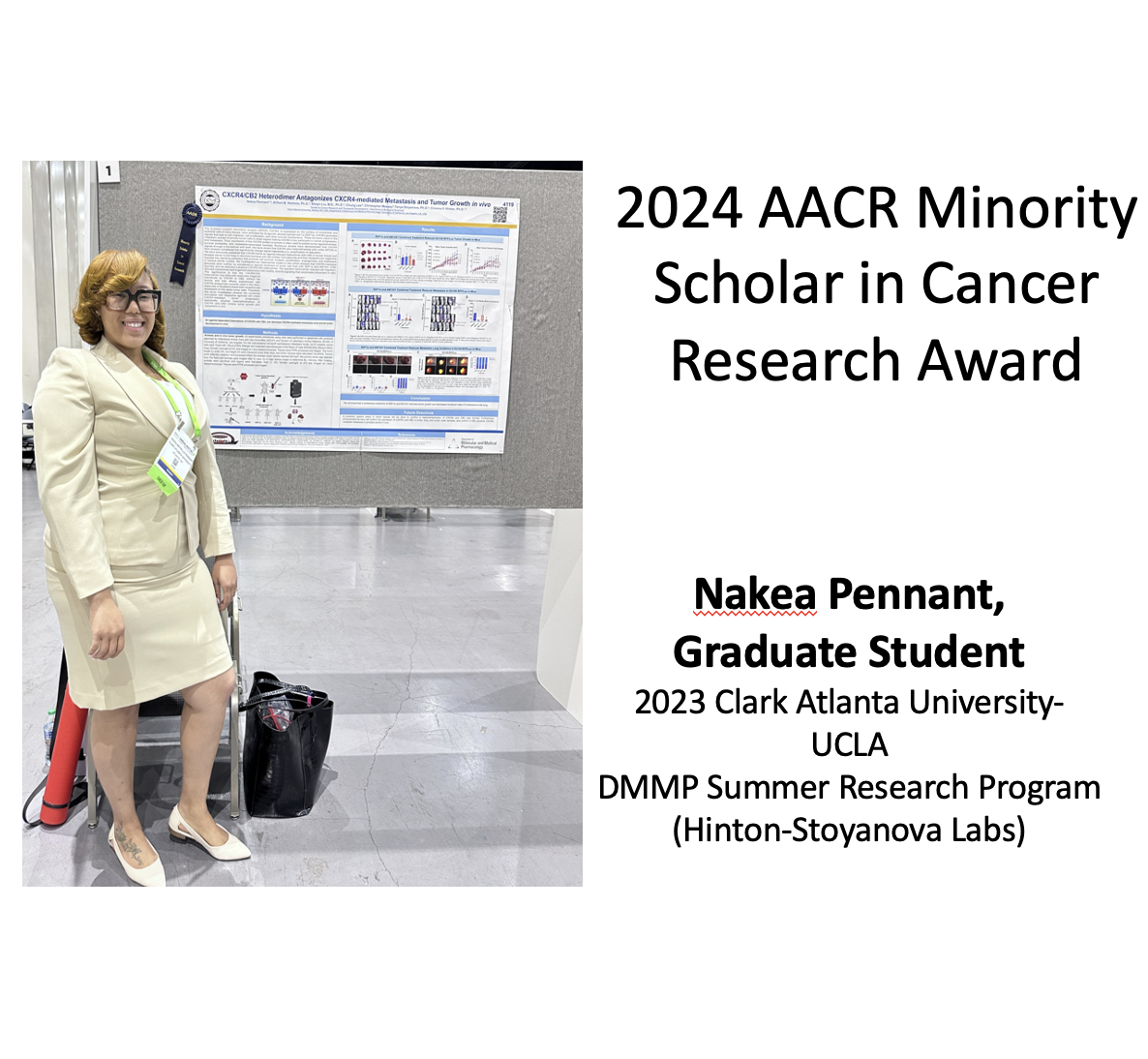 Nakea Pennant receives 2024 AACR Minority Scholar in Cancer Award