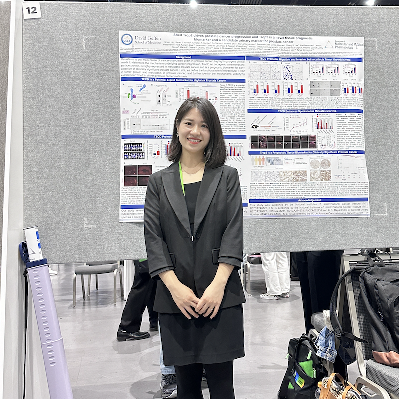 Dr. Shiqin Liu presents her project “Shed Trop2 drives prostate cancer progression and Trop2 is a novel tissue prognostic biomarker and a candidate urinary marker for prostate cancer”